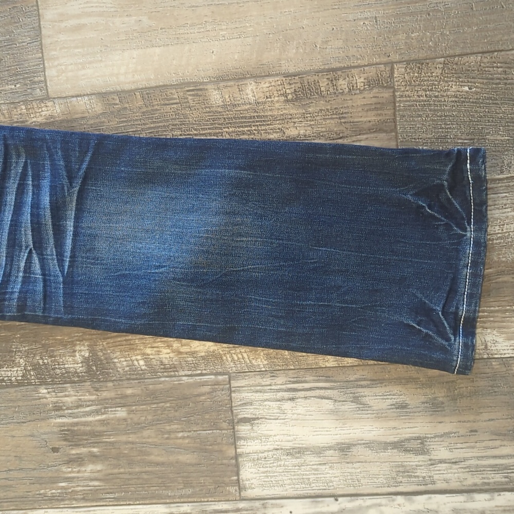 COWGIRL TUFF "Edgy" bootcut med wash rodeo jeans Style #JEDGYJ sz 26x33L EUC - Picture 13 of 16